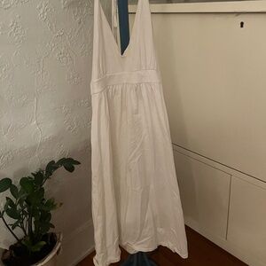 White Halter Dress